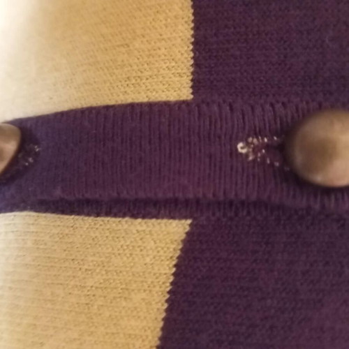 Next cardigan size M like new, long, purple with gold details
