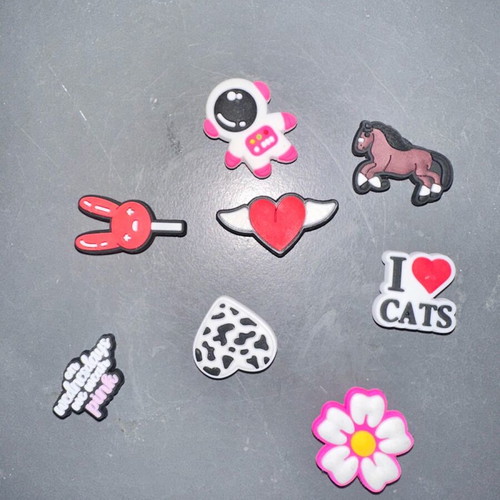 Charms for Crocs like new, set of 8 pieces