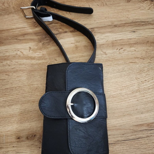 Steve Madden "Nuit" textured clutch shoulder bag like new, black