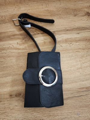 Steve Madden "Nuit" textured clutch shoulder bag like new, black