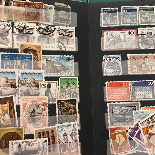 Stamp collection album with Greek and foreign stamps, 20th century