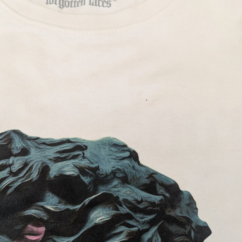 Forgotten Faces Heavyweight Graphic T-Shirt size S, cream