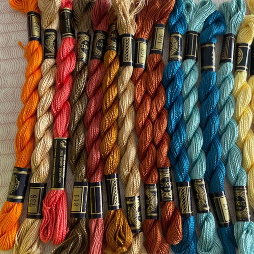 Coupon perle thread new, pack of 20 pieces