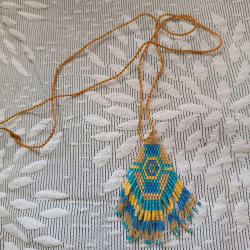 Necklace with beads from Africa like new