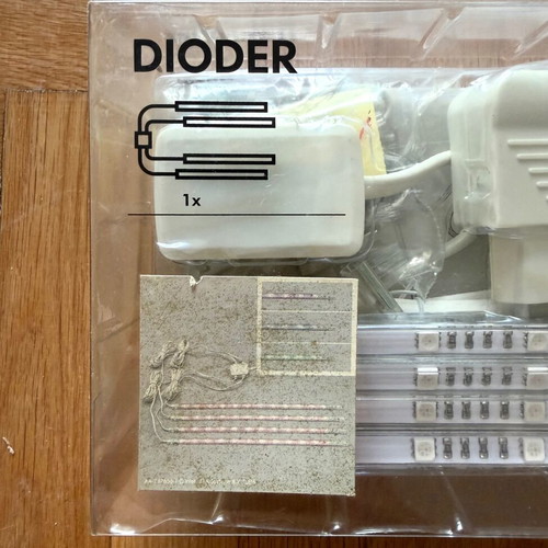 Ikea Dioder LED Lighting Strips with Remote Control new