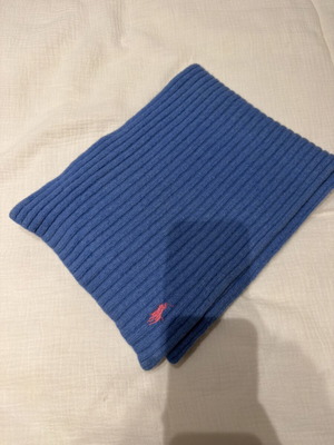 Παιδικό μάλλινο κασκόλ Ralph Lauren, μπλε