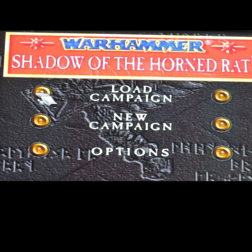 Warhammer: Shadow of the Horned Rat PS1 game used, strategy