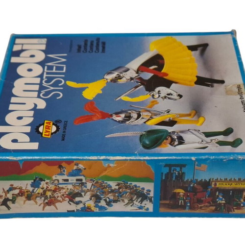 Vintage Lyra Playmobil 3568/L Knights set used, 1980s Greek