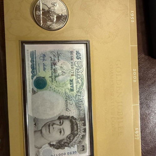 Golden Jubilee Commemorative Cover new, Queen Elizabeth II 50th Anniversary