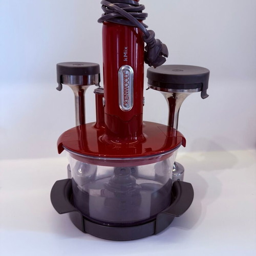 Kenwood kMix TriBlade HB891 multifunction hand blender used, red
