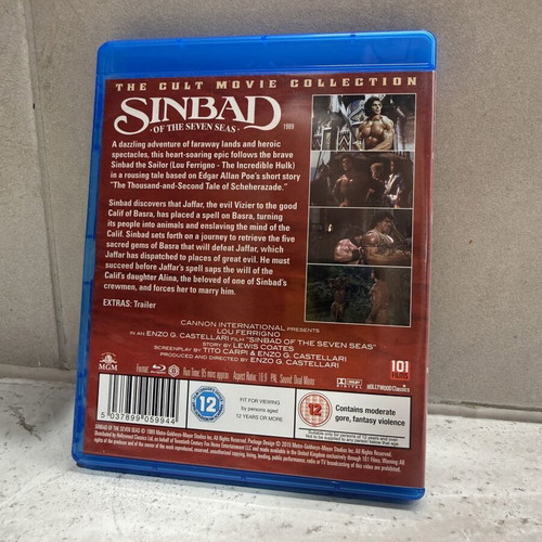 Sinbad Lou Ferrigno Blu-ray like new, adventure fantasy
