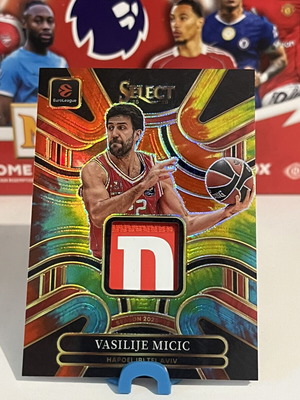 2025-2026 Panini Select Euroleague Vasilije Micic Tie-Dye Patch 08/25