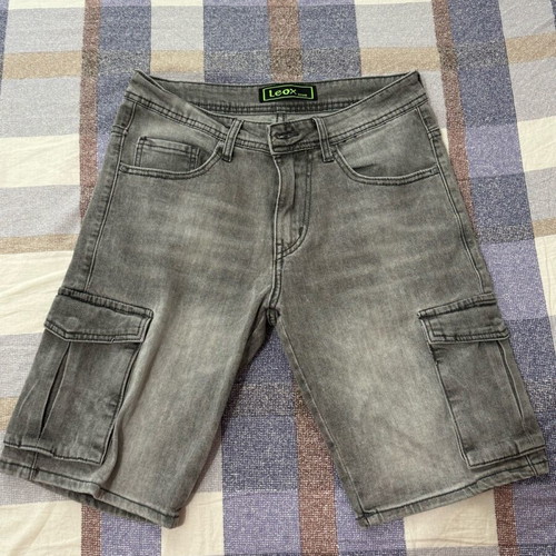Men's gray denim bermuda shorts size 30 like new