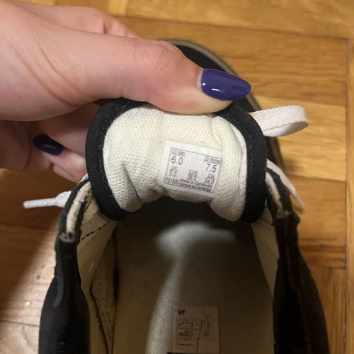 Vans black sport shoes size 38