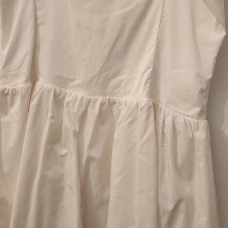 Bershka Mini Dress Medium White used with lining