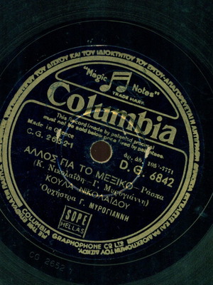 Δίσκοι γραμμοφώνου μεταχειρισμένοι με Άλλος για το Μεξικό και Σάμπα θέλει η καρδιά μου