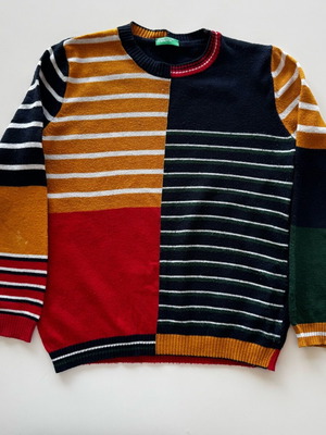 Παιδικό πουλόβερ Benetton μεταχειρισμένο για 6 ετών πολύχρωμο