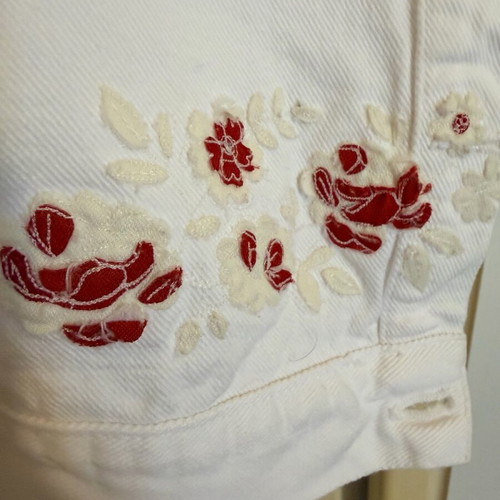 Gianfranco Ferre women's white denim suit like new, size M
