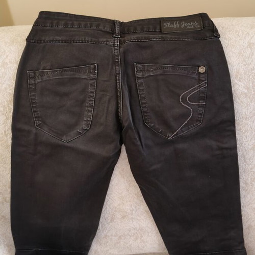 Staff Jeans & Co. women's skinny coated black pants size 26