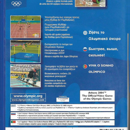 Athens 2004 PlayStation 2 game like new