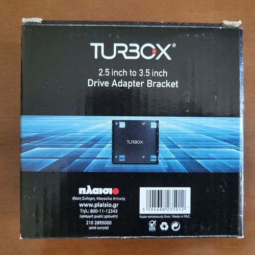 Turbo-X drive adapter bracket 2.5 to 3.5 inch new