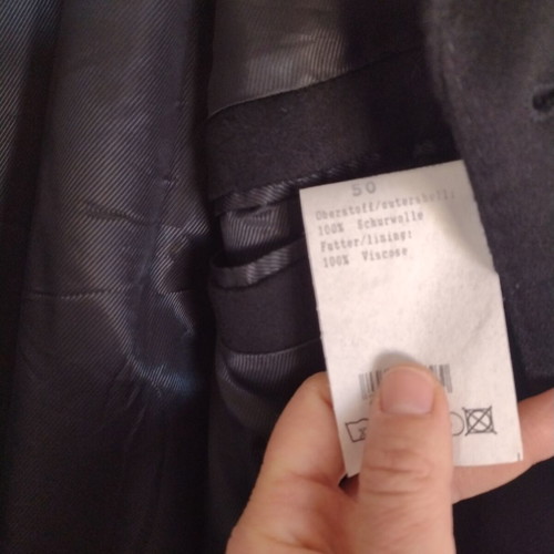 Loro Piana men's wool coat like new, dark blue, size 50