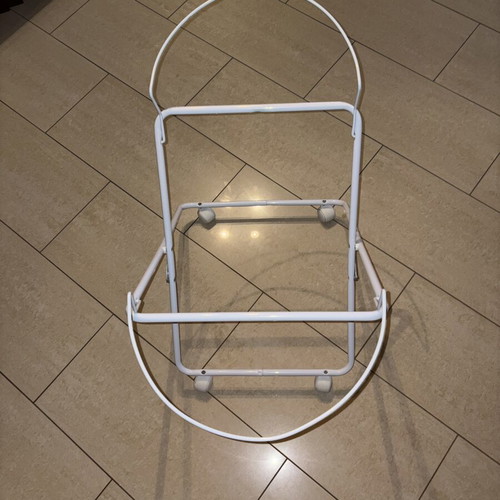 Baby Bassinet with Metal Base and Wheels like new