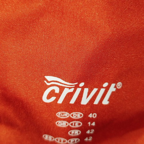 Crivit ski jacket used, red, size M