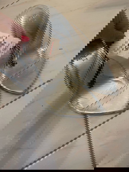 Zara mule 38 ασημί ΟΛΟΚΑΙΝΟΥΡΓΙΑ