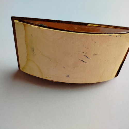 Vintage wooden blotter used with stains and marks