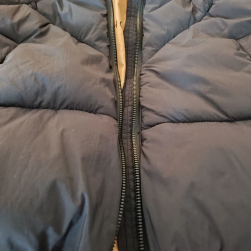 Funky Buddha Puffer jacket like new, women's small, black with gold interior