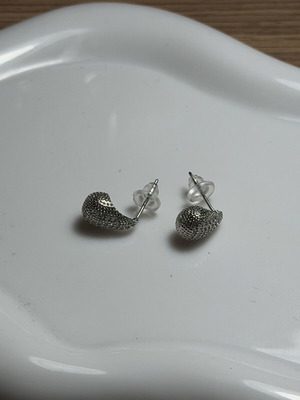 Small drop earrings new, silver