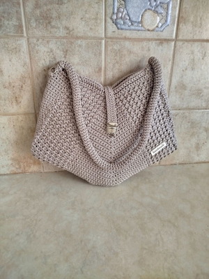 Handmade knitted women's shoulder bag new