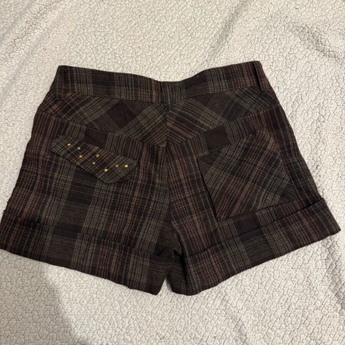 BSB winter plaid shorts like new, brown multicolor, size S