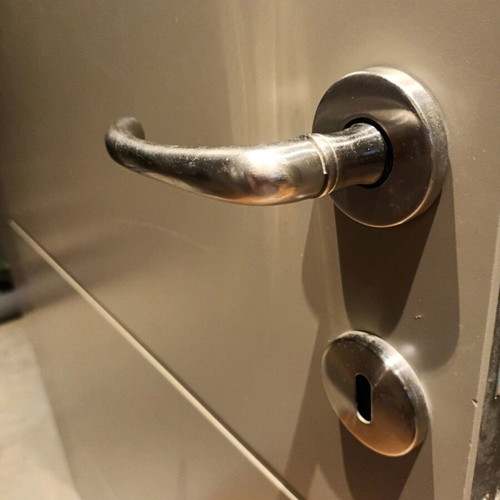 Inox door handle like new, 1 pair