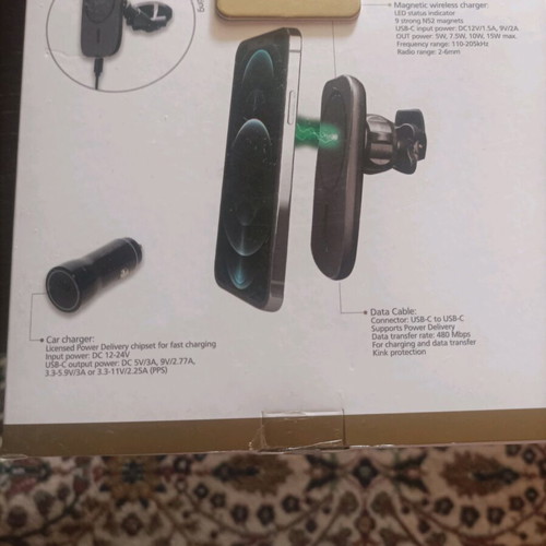 Magsafe Tune Harmony 15W Wireless Car Charger Black new