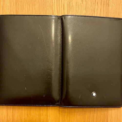 Montblanc passport holder like new, leather