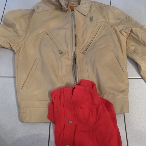 Harley Davidson leather jacket and short sleeve shirt like new, size L