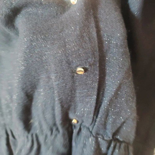 Sessun summer dress like new, metallic navy blue, size S