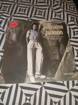 Jermaine Jackson I Think It's Love 12" vinyl maxi-single 1986 UK