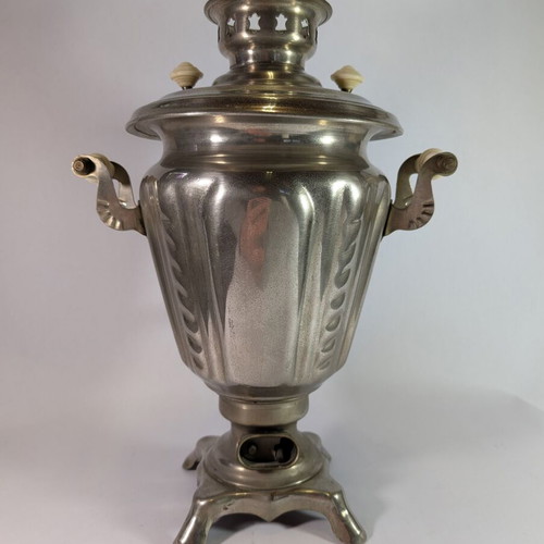 Electric samovar used, height 37cm