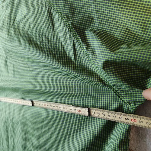 The North Face men's shirt size L, green-black check, like new