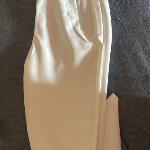 White fabric pants, Zara, size Small