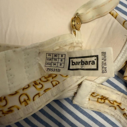 Luxury Barbara bra like new, beige and gold
