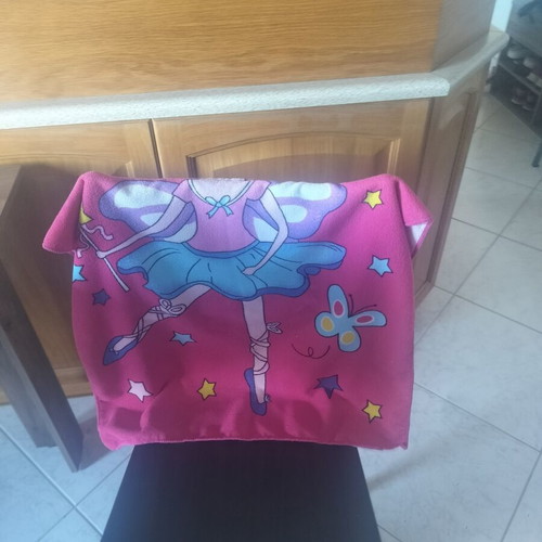 Beach towel poncho set, one size for girls