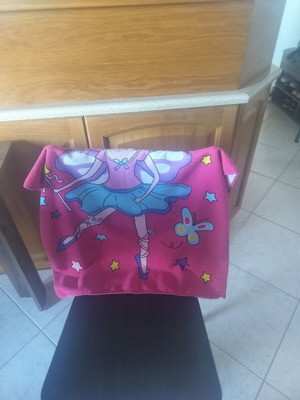 Beach towel poncho set, one size for girls