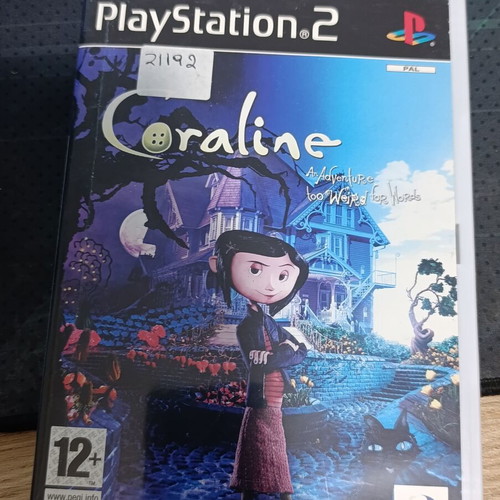 Coraline PS2 game used, good condition