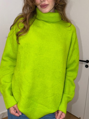 Green turtleneck hoodie H&M like new, size S