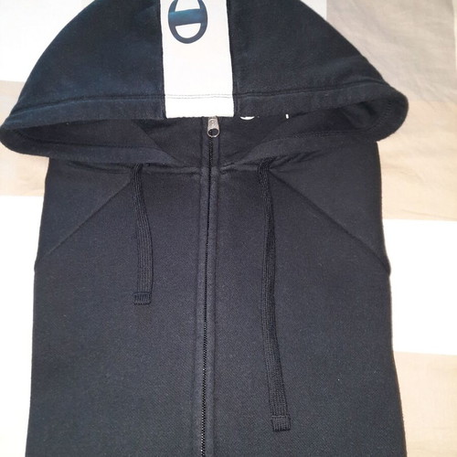 Champion men's hoodie jacket used, black and white