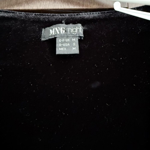 Velvet blouse Mango used, black, size M